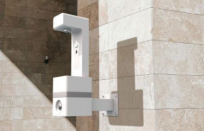 outdoor on-wall bottle filler