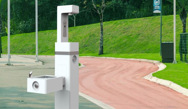 water station in park